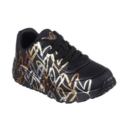 Pantofi Sport Skechers Uno Lite Metallic Love JR